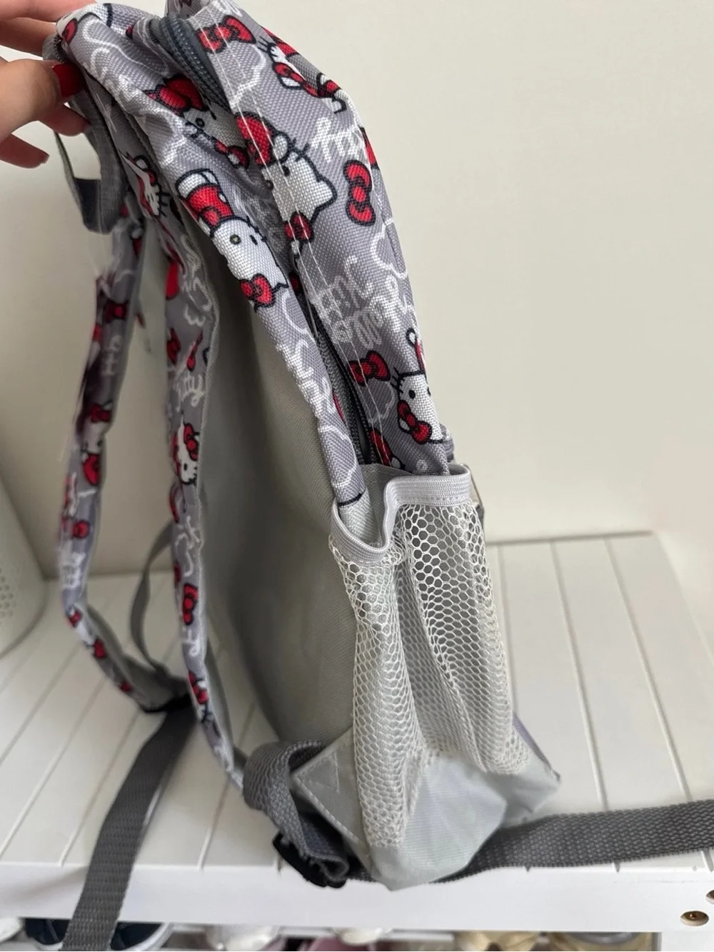 Hello Kitty Gray and Red Backpack